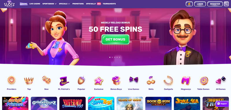 Κριτική Ιστοσελίδας Καζίνο SlotsPalace