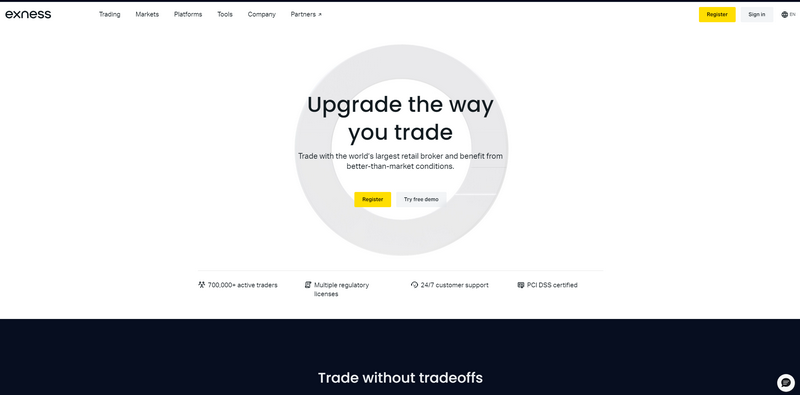 Exness - Trading online moderno para inversores globales